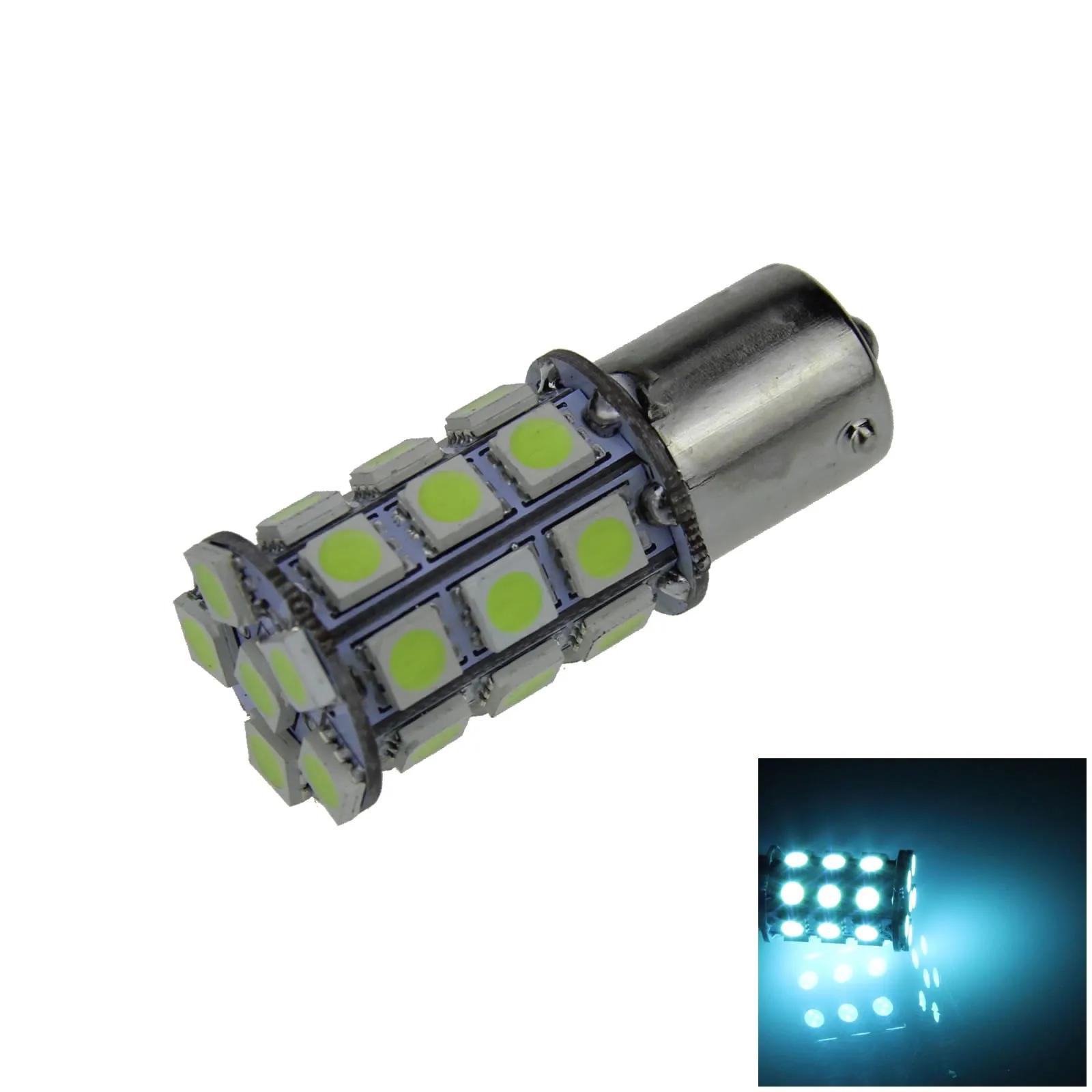1x Ice Blue Car 1156 Running Light Turn Blub 27 Emitters 5050 SMD LED 1159 67 BA15S D007-BB
1x Ice Blue Car 1156 Running Light Turn Blub 27 Emitters 5050 SMD LED 1159 67 BA15S D007-BB