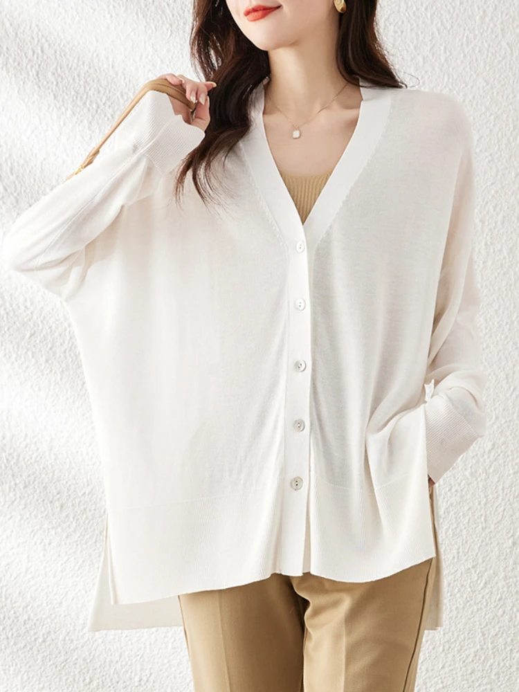 Sweaters for Women 2023 Summer Solid Single-breasted V-neck Sunscreen Knitted Cardigan Women Outerwear Thin Coat Women Clothing
Sweaters for Women 2023 Summer Solid Single-breasted V-neck Sunscreen Knitted Cardigan Women Outerwear Thin Coat Women Clothing