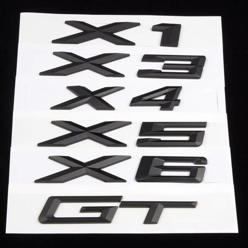 X1 X3 X4 X5 X6 GT black Silver Auto Car Emblem Rear Sticker Accessories For BMW Letter Trunk Emblem Rear Badge Decal
X1 X3 X4 X5 X6 GT black Silver Auto Car Emblem Rear Sticker Accessories For BMW Letter Trunk Emblem Rear Badge Decal