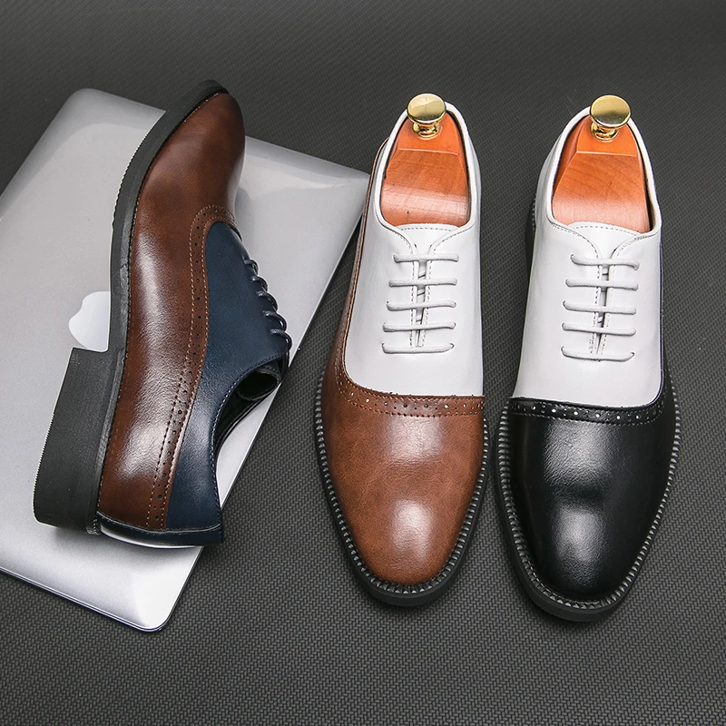 2023 New Business Dress Leather Shoes for Men Double Match Color Brock Plus-size 38-46 High Quality Leather Shoes Free Shipping
2023 New Business Dress Leather Shoes for Men Double Match Color Brock Plus-size 38-46 High Quality Leather Shoes Free Shipping