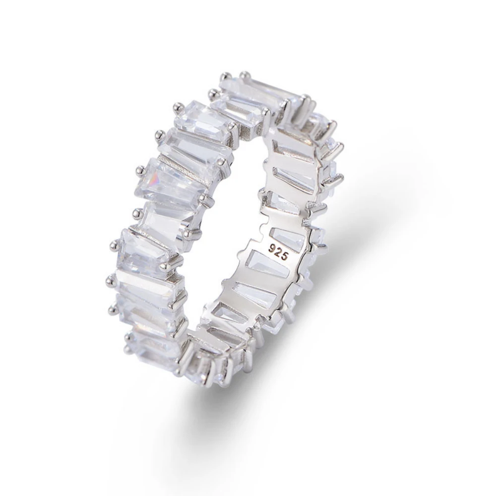 S925 Sterling Silver Geometric Ladder Square Zircon Women's Selling Personality Trend Hip Hop Ring Bracelet Gold Filled Jewelry
S925 Sterling Silver Geometric Ladder Square Zircon Women's Selling Personality Trend Hip Hop Ring Bracelet Gold Filled Jewelry