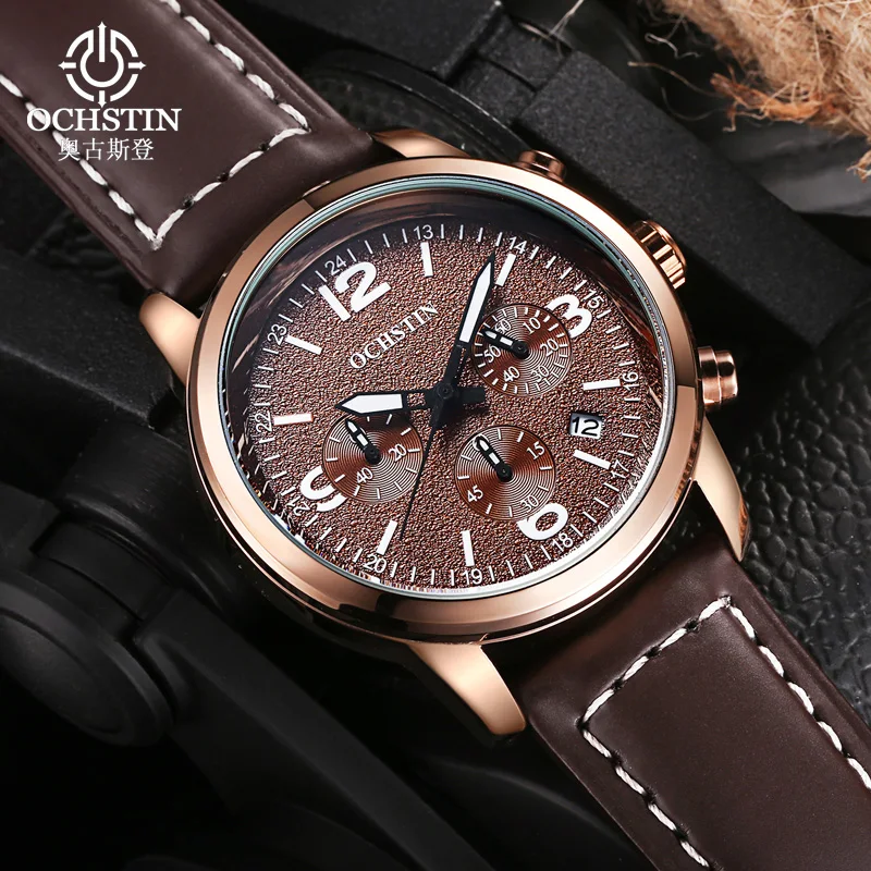 OCHSTIN New Men's Luxury Watches Multifunctional Quartz Movement 41mm Dial Diameter Luminous Hands Sports Waterproof Watches
OCHSTIN New Men's Luxury Watches Multifunctional Quartz Movement 41mm Dial Diameter Luminous Hands Sports Waterproof Watches