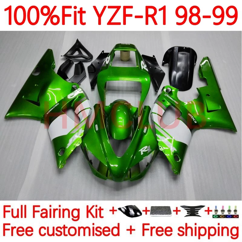 OEM Body For YAMAHA YZF1000 YZF R1 R 1 1000 YZF-R1 YZF-1000 YZFR1 1998 1999 1000CC metal green 98 99 Injection Fairing 99No.10
OEM Body For YAMAHA YZF1000 YZF R1 R 1 1000 YZF-R1 YZF-1000 YZFR1 1998 1999 1000CC metal green 98 99 Injection Fairing 99No.10