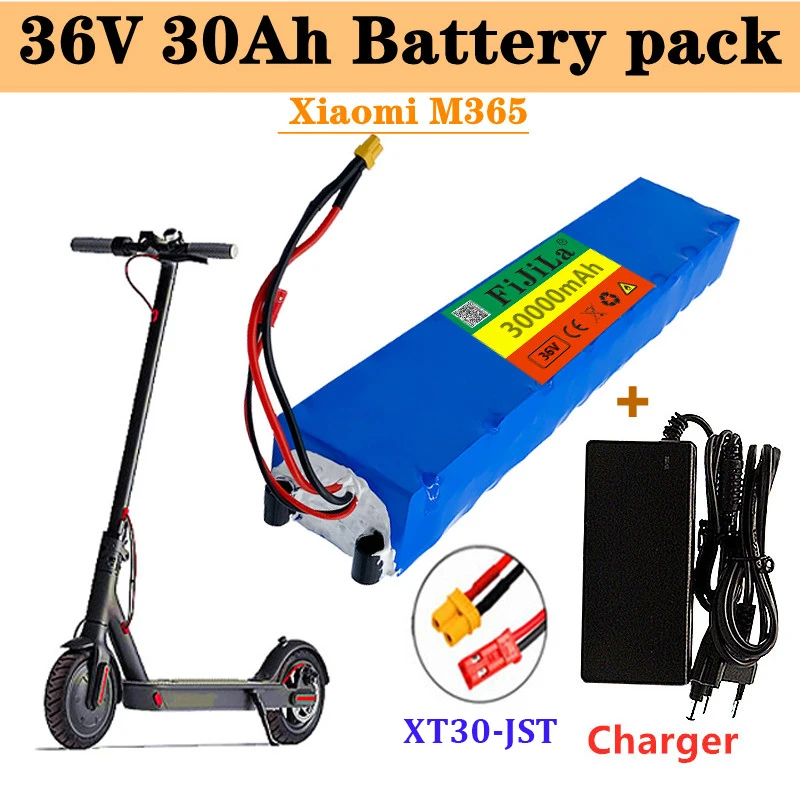 36V 30Ah 18650 lithium battery pack 10S3P 30000mah 250W-500W Same port 42V Electric Scooter M365 ebike Power Battery with BMS
36V 30Ah 18650 lithium battery pack 10S3P 30000mah 250W-500W Same port 42V Electric Scooter M365 ebike Power Battery with BMS