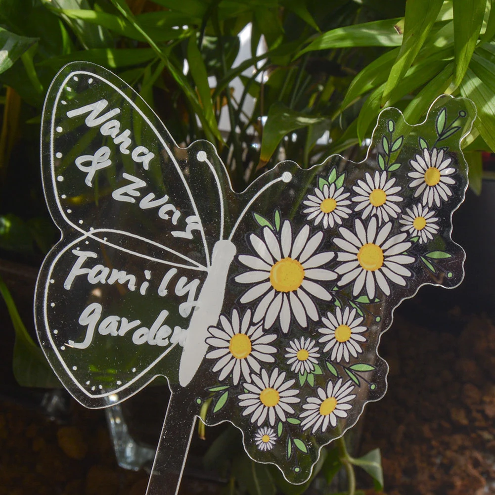 6pcs Acrylic Plant Tag Herb Signs Plant Label Butterfly Type Marker Transparent For Greenhouses Gardening Decoration Accessories
6pcs Acrylic Plant Tag Herb Signs Plant Label Butterfly Type Marker Transparent For Greenhouses Gardening Decoration Accessories