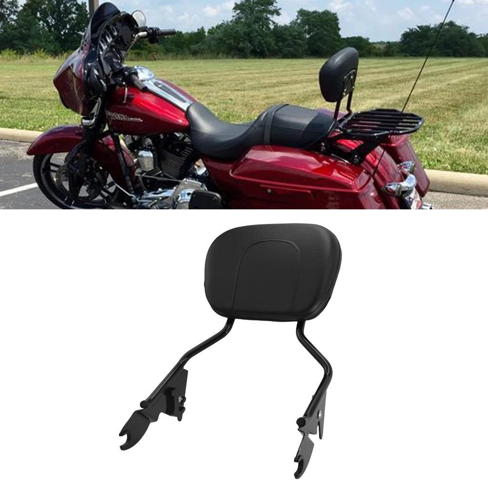 For Harley Touring 2009-2022 Glossy Black Backrest Passenger Sissy Bar Triple Polished With Pad Quick-Detach Fit Road King
For Harley Touring 2009-2022 Glossy Black Backrest Passenger Sissy Bar Triple Polished With Pad Quick-Detach Fit Road King
