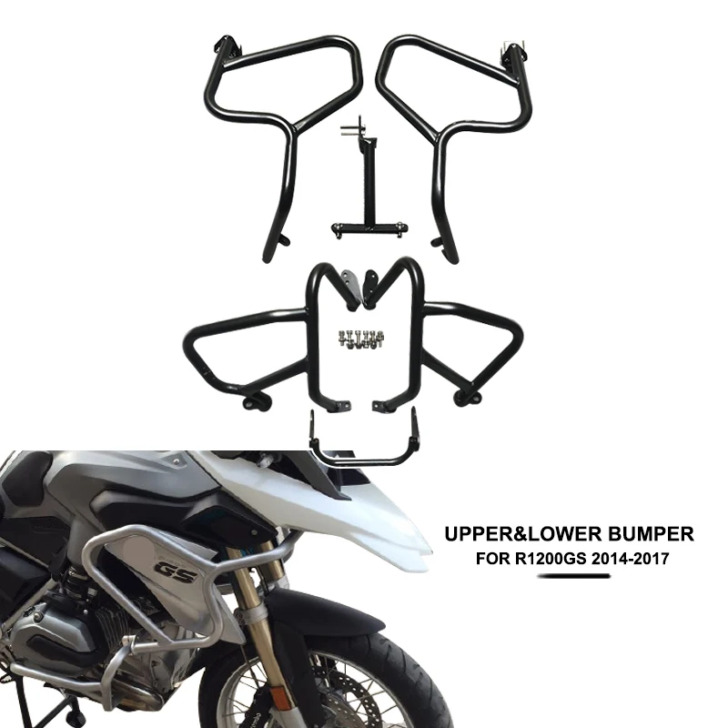 Для BMW R1200GS R 1200 GS 1200GS 2014-2017 Верхняя и нижняя защита двигателя полоса защиты бампера