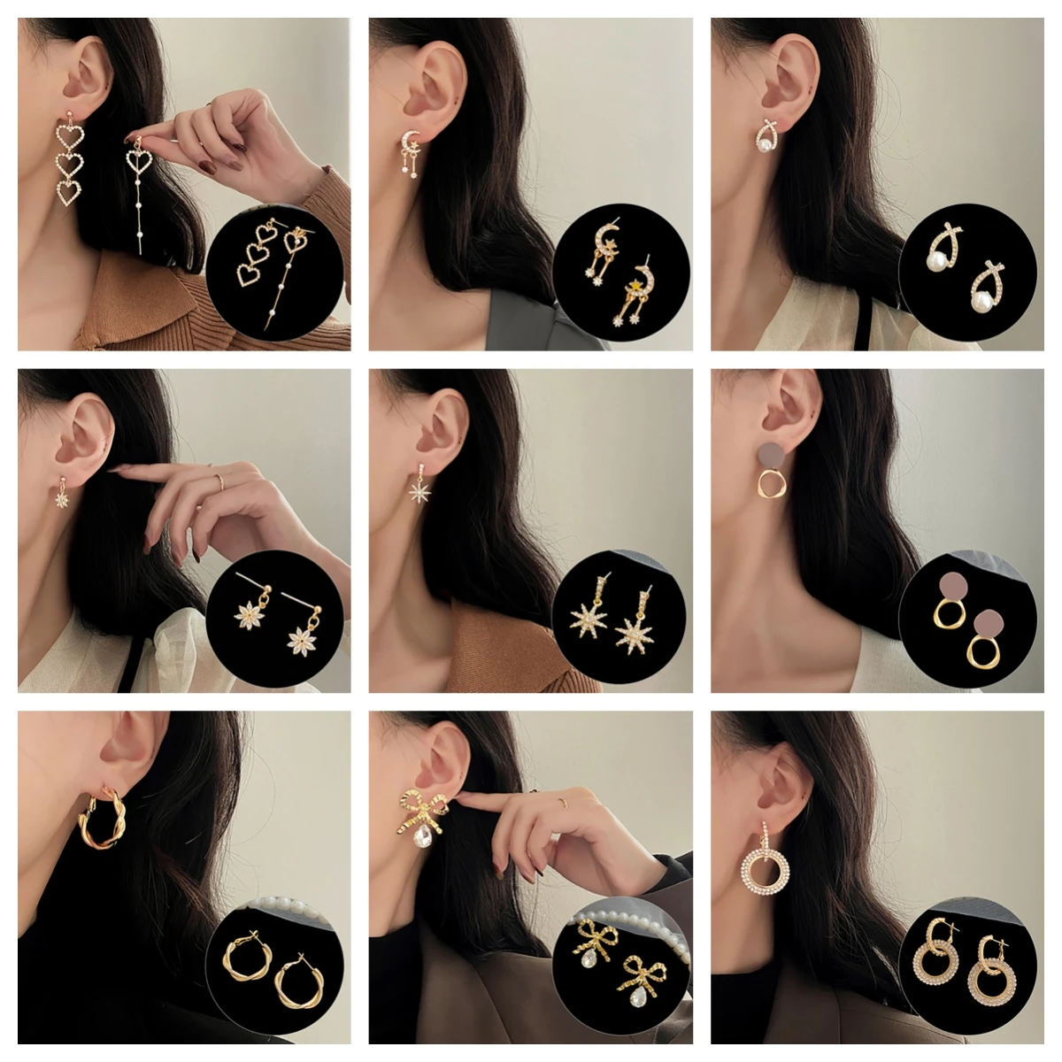 Fashion Earrings Multi style Inlaid Pearl Asymmetrical Earrings for Women Jewelry Accessories Suitable for Everyday Wear
Fashion Earrings Multi style Inlaid Pearl Asymmetrical Earrings for Women Jewelry Accessories Suitable for Everyday Wear
