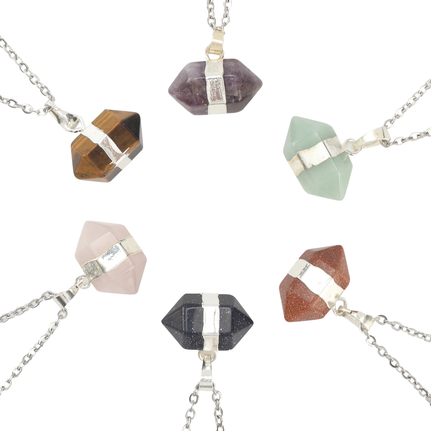 Natural Two pointed Crystal Hexagonal Column Midline Pendant Charm Necklace for Men and Women Gift Option
Natural Two pointed Crystal Hexagonal Column Midline Pendant Charm Necklace for Men and Women Gift Option