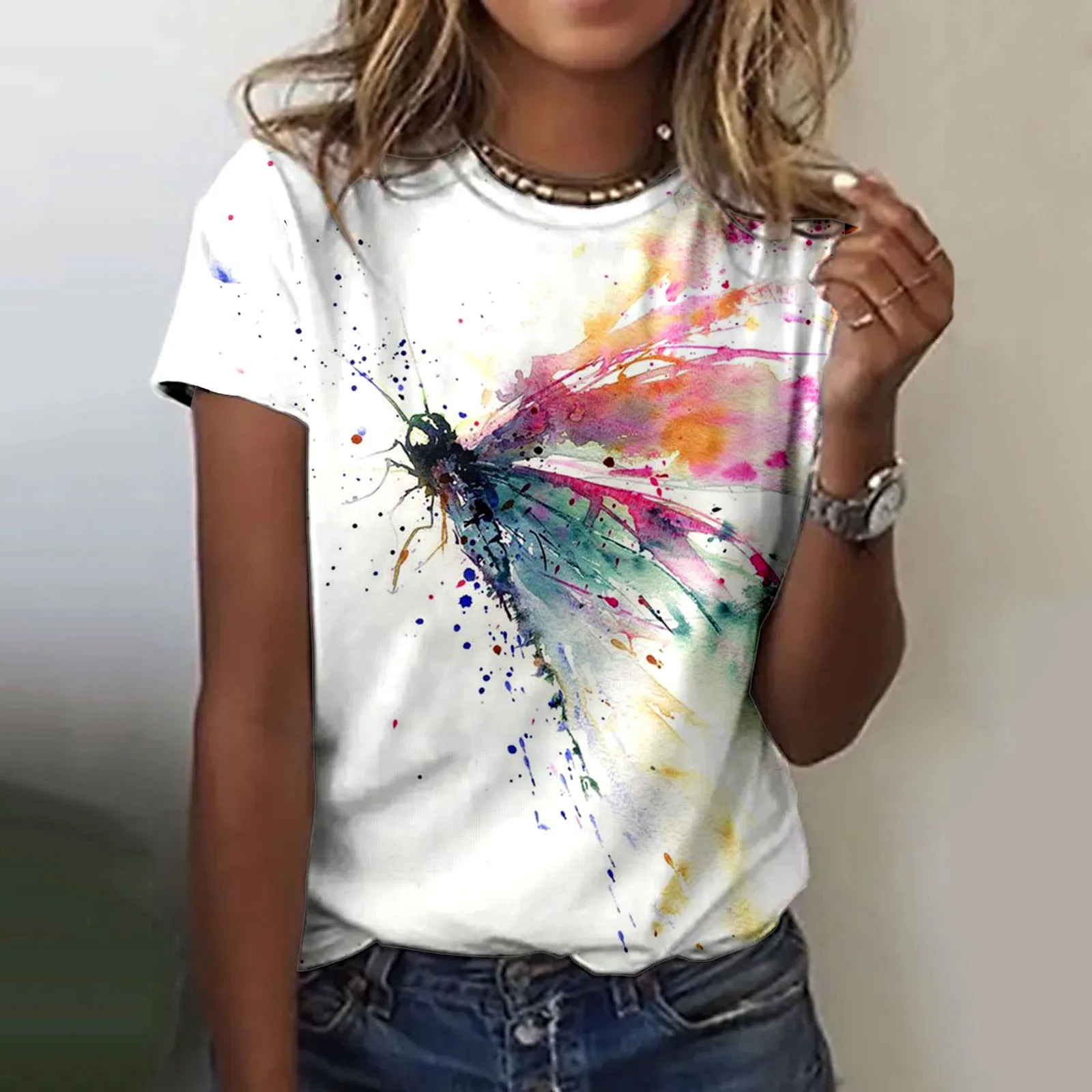 2022 Casual Colorful Graphic 3D Printed Women Tee Short Sleeve T-Shirt O-neck Top Shirt Females Clothes Fashion Streetwear
2022 Casual Colorful Graphic 3D Printed Women Tee Short Sleeve T-Shirt O-neck Top Shirt Females Clothes Fashion Streetwear