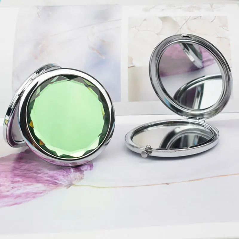 1pc Luxury Crystal Makeup Mirror Portable Round Makeup Mirror Folded Compact Mirrors Pocket Mirror Double-sided Hand Mirrors
1pc Luxury Crystal Makeup Mirror Portable Round Makeup Mirror Folded Compact Mirrors Pocket Mirror Double-sided Hand Mirrors
