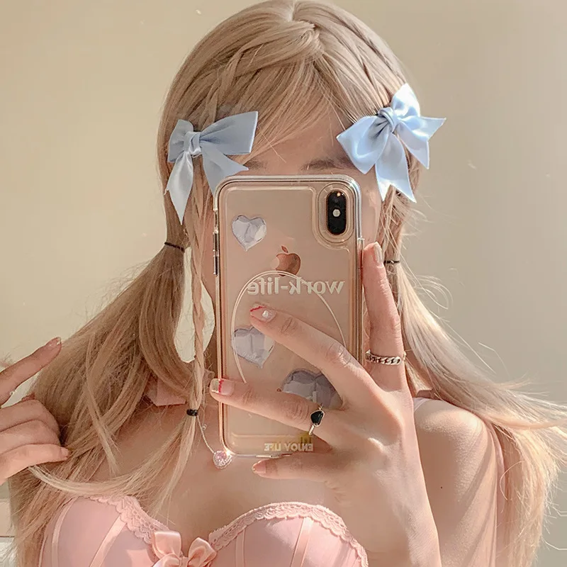 2pcs/set Summer New Double Horsetail Headdress Satin Bowknot Hairpin Bangs Clip Children's Bobby Pin Hair Accessories for Women
2pcs/set Summer New Double Horsetail Headdress Satin Bowknot Hairpin Bangs Clip Children's Bobby Pin Hair Accessories for Women