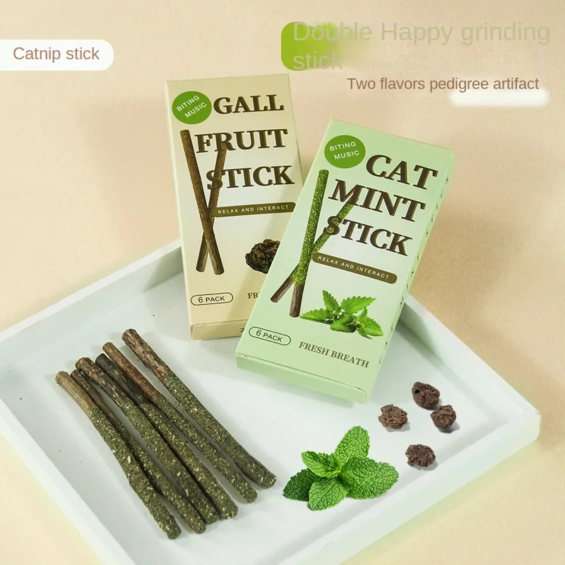 6Pcs/box Pet Cat Toys Natural Catnip Cat Mint Stick for Silvervine Teeth Cleaning Treating Cat Mint Caught Bite Excited Rods
6Pcs/box Pet Cat Toys Natural Catnip Cat Mint Stick for Silvervine Teeth Cleaning Treating Cat Mint Caught Bite Excited Rods
