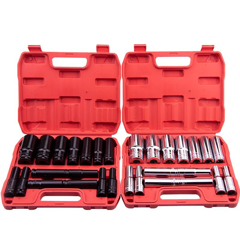 1/2 Impact Socket Set 10-32mm Standard Electric Wrench Set Metric Impact Socket Wrench for Air Pneumatic Repair Tools Mechanical
1/2 Impact Socket Set 10-32mm Standard Electric Wrench Set Metric Impact Socket Wrench for Air Pneumatic Repair Tools Mechanical