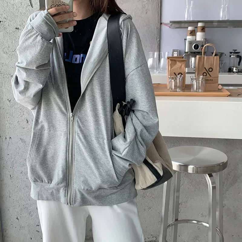 version loose thin long-sleeved hooded sun protection coat solid color retro shirt student girl top
version loose thin long-sleeved hooded sun protection coat solid color retro shirt student girl top