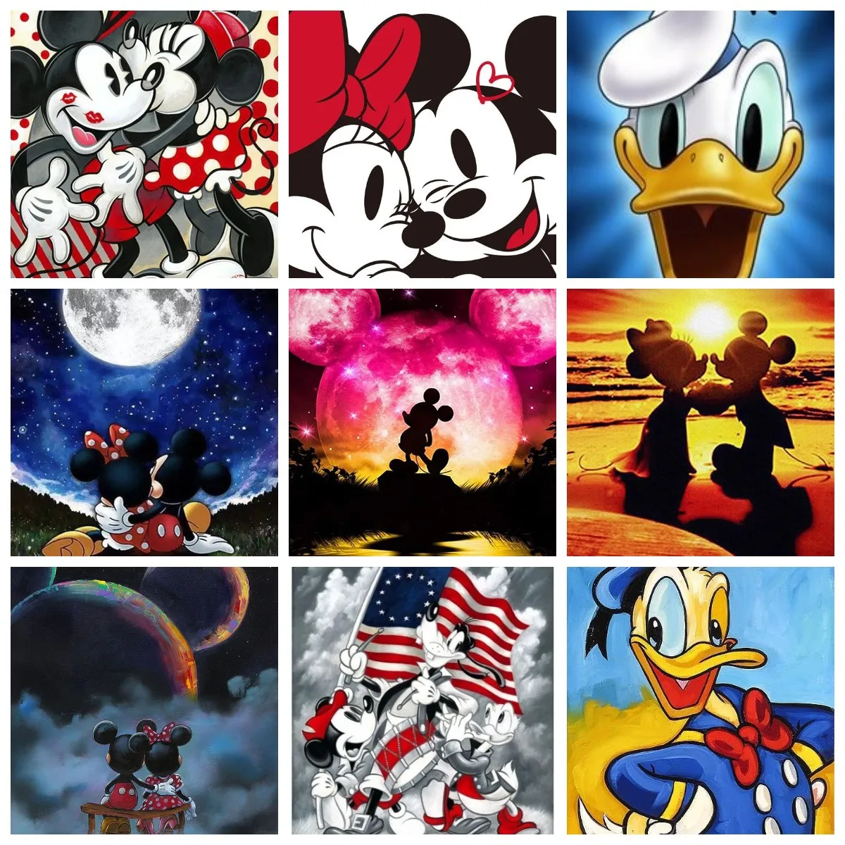 Disney Cartoon Mickey Mouse Donald Duck and Goofy DIY 5D Diamond Painting Cross Stitch Embroidery Full Diamond Mosaic Wall Decor
Disney Cartoon Mickey Mouse Donald Duck and Goofy DIY 5D Diamond Painting Cross Stitch Embroidery Full Diamond Mosaic Wall Decor