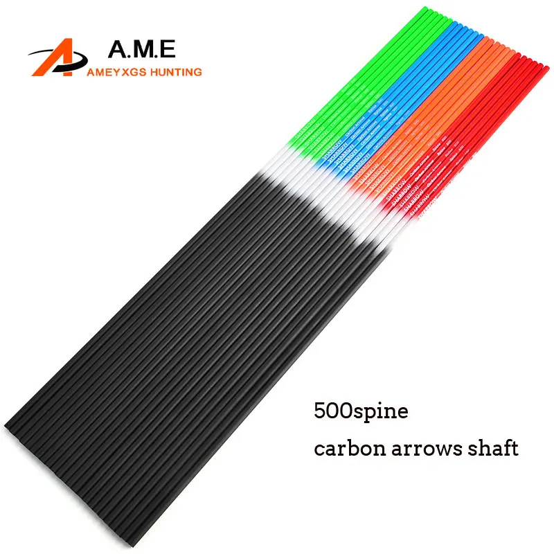 Archery 6/12/24pcs Carbon Arrow Shaft Spine 500 ID 6.2mm 30inch Color DIY for Compound Recurve Bow Shooting Hunting Accessories
Archery 6/12/24pcs Carbon Arrow Shaft Spine 500 ID 6.2mm 30inch Color DIY for Compound Recurve Bow Shooting Hunting Accessories