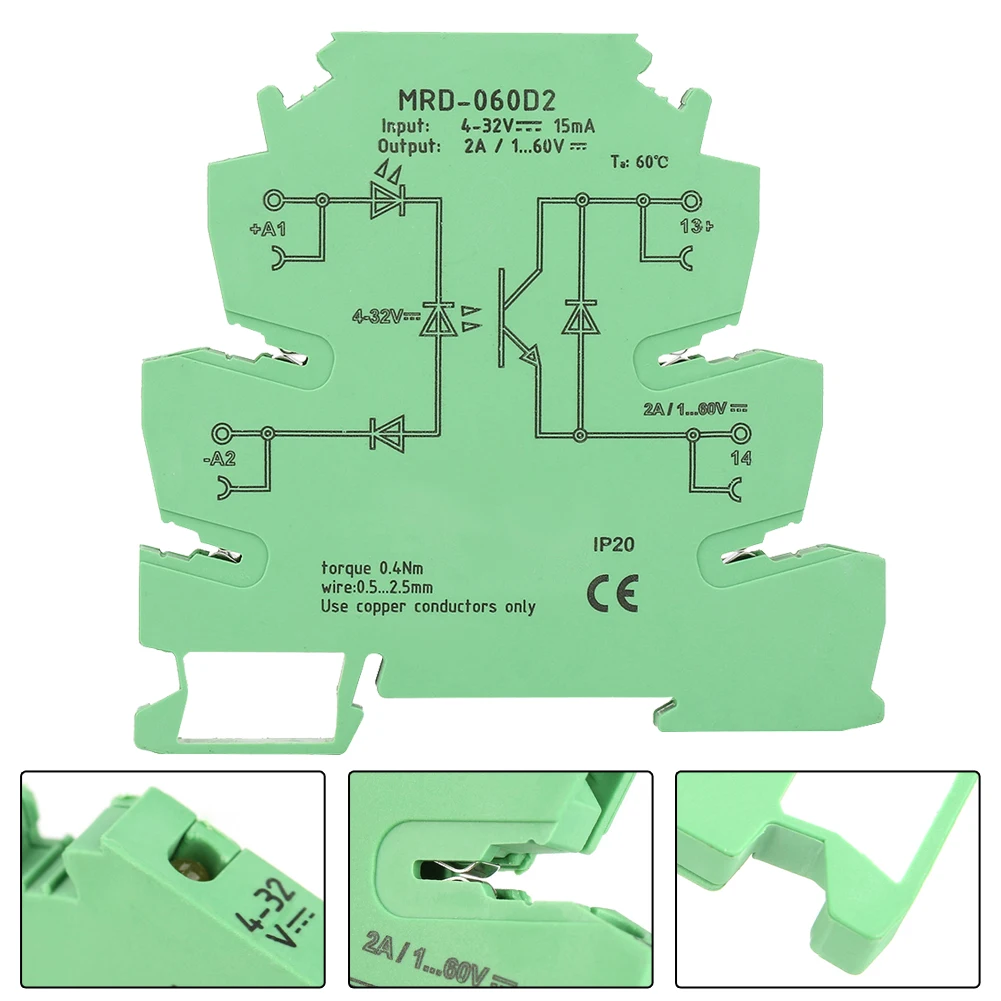Parts State Relay Module 81*6.2*78mm Accessories Approx.32g Hot Sale MRD-060D2 Solid For Electromagnetic Valves
Parts State Relay Module 81*6.2*78mm Accessories Approx.32g Hot Sale MRD-060D2 Solid For Electromagnetic Valves