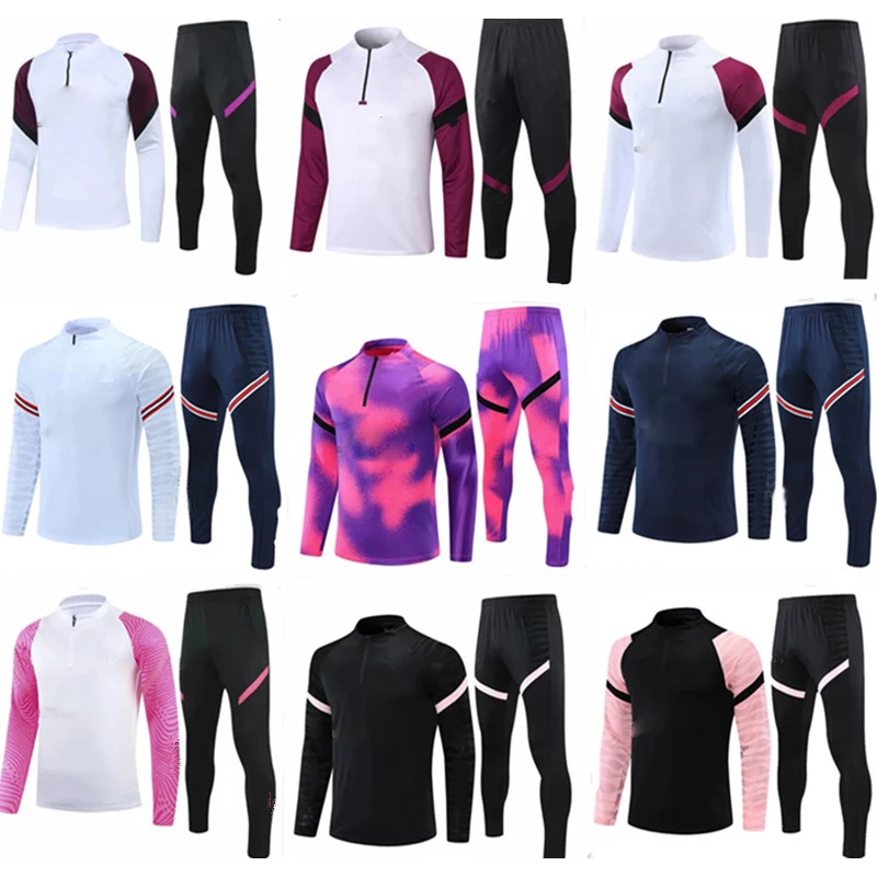 2021-22 new Men's Kids Soccer Sports Wears Jacket Sweater Hooded Training Tracksuit Sets adult Survetement jerseys jogging kits
2021-22 new Men's Kids Soccer Sports Wears Jacket Sweater Hooded Training Tracksuit Sets adult Survetement jerseys jogging kits