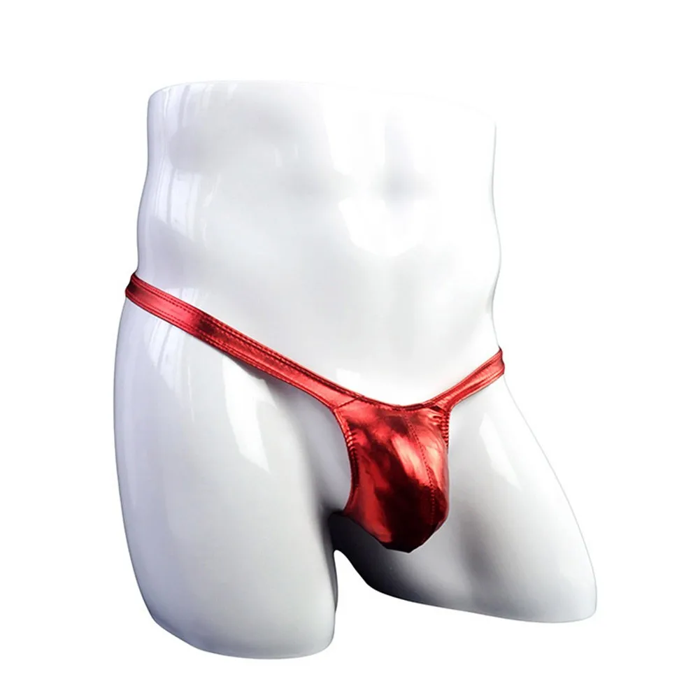 Men Panties Sexy Thong Fashion Underpants Faux Leather PU Leather Underpants T-Pants Underwear Male Sensual Lingerie
Men Panties Sexy Thong Fashion Underpants Faux Leather PU Leather Underpants T-Pants Underwear Male Sensual Lingerie