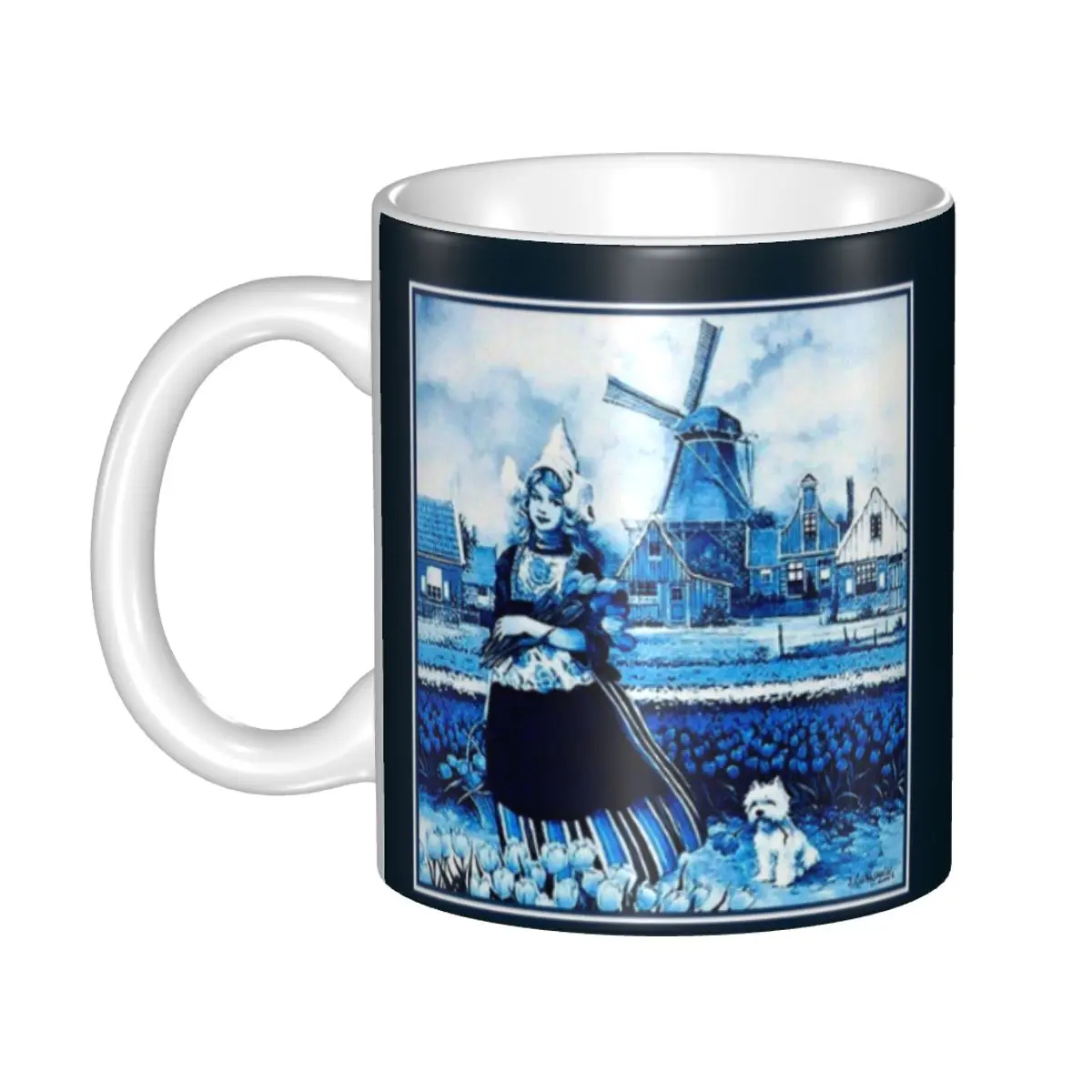 Dutch Blue Delft Vintage Windmill Farm Art Coffee Mug DIY Customized Ceramic Mug Cup Creative Gift
Dutch Blue Delft Vintage Windmill Farm Art Coffee Mug DIY Customized Ceramic Mug Cup Creative Gift