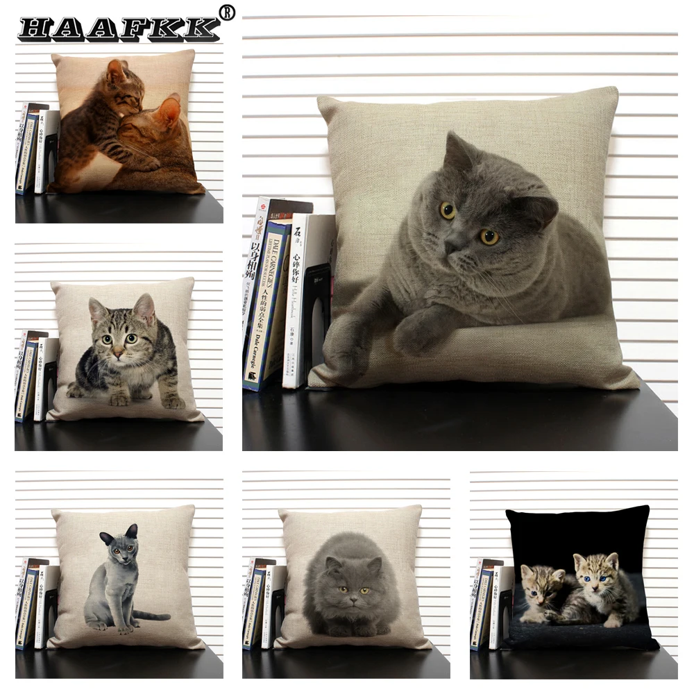 Cute Cat Cushion Cover Animal Pattern Linen Pillow Case Living Room Sofa Decorative Pillowcase 45x45cm Art Pillow Cover
Cute Cat Cushion Cover Animal Pattern Linen Pillow Case Living Room Sofa Decorative Pillowcase 45x45cm Art Pillow Cover