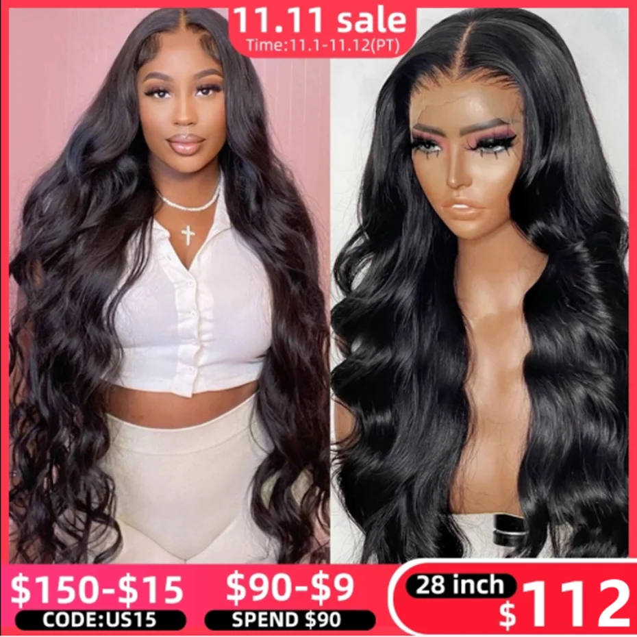 Body Wave Lace Front Wig 13X4/13x6 HD Transparent Lace Frontal Wig Remy Human Hair 360 Lace Wigs 32Inch 180% Density For Women
Body Wave Lace Front Wig 13X4/13x6 HD Transparent Lace Frontal Wig Remy Human Hair 360 Lace Wigs 32Inch 180% Density For Women