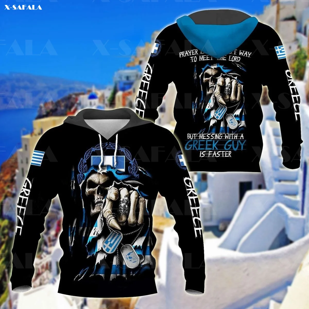 GREECE SKULL PRAYER IS THE BEST WAY TO MEET THE LORD 3D Print Zipper Hoodie Man Female Pullover Sweatshirt Hooded Jacket Jersey 
GREECE SKULL PRAYER IS THE BEST WAY TO MEET THE LORD 3D Print Zipper Hoodie Man Female Pullover Sweatshirt Hooded Jacket Jersey