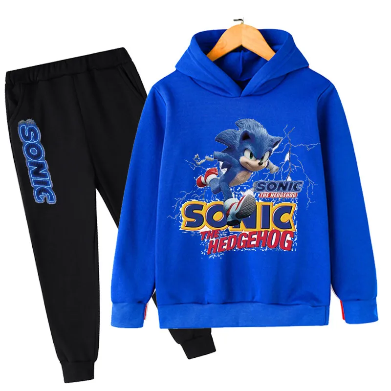 Children Boys Super Sonic Hoodies Sets 4-5-6-7-8-9-10-14 Year Kids New Autumn Cartoon Pullover Tops + Pants 2PCS Suits Clothing
Children Boys Super Sonic Hoodies Sets 4-5-6-7-8-9-10-14 Year Kids New Autumn Cartoon Pullover Tops + Pants 2PCS Suits Clothing