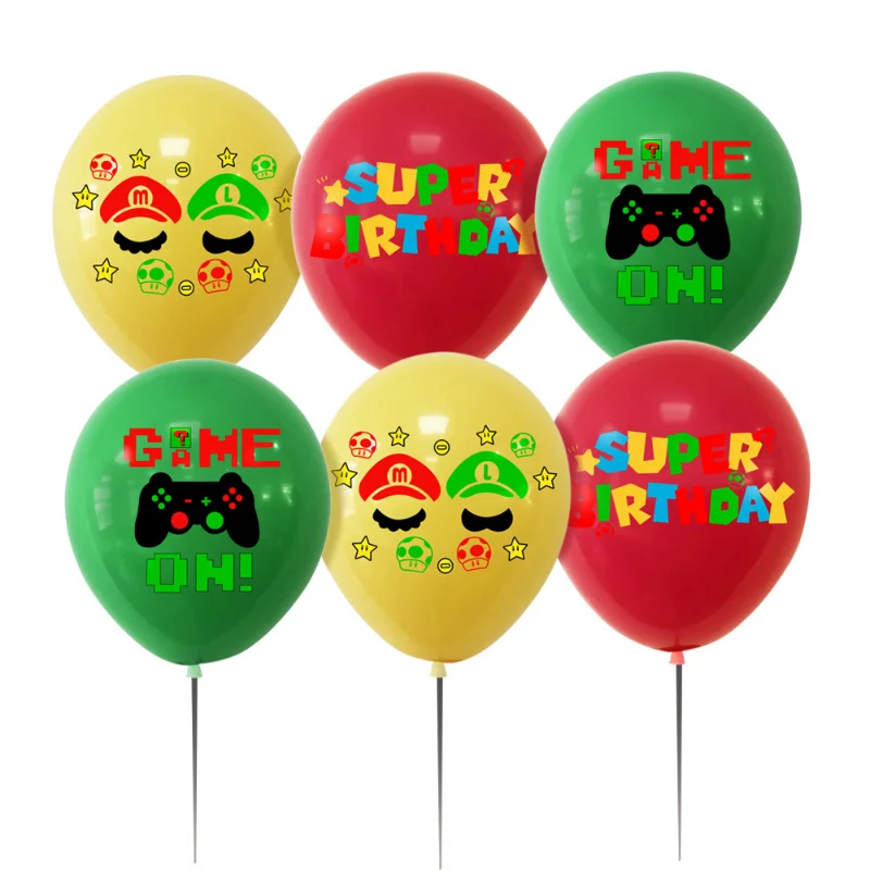 12-inch Mario Balloon Super Mary Theme Party Birthday Party Balloons Decorated Background Wall Brick Gift To Friends
12-inch Mario Balloon Super Mary Theme Party Birthday Party Balloons Decorated Background Wall Brick Gift To Friends
