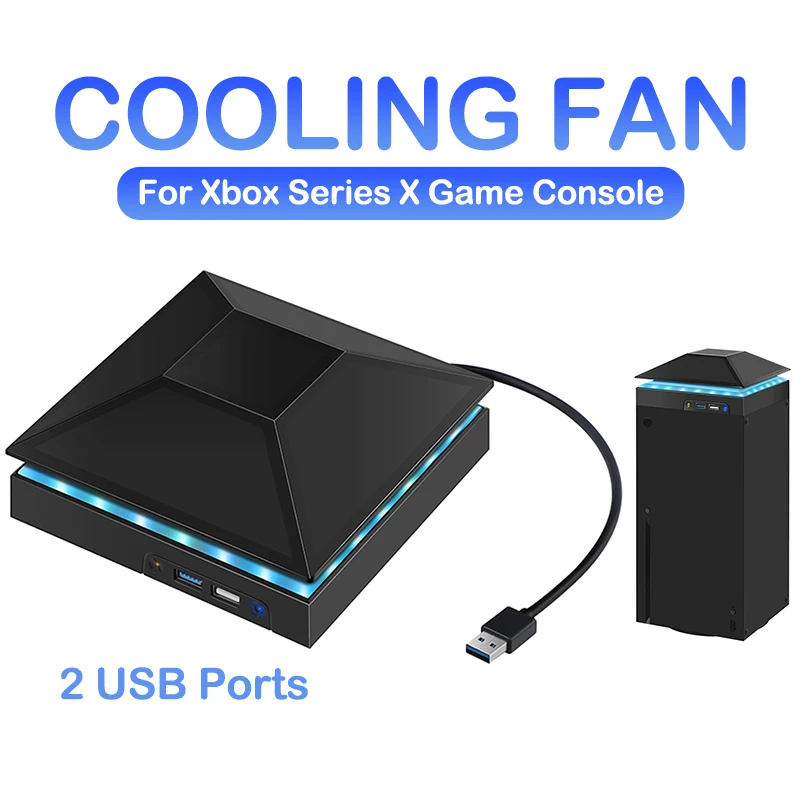 Game Console Cooling Fan for Xbox Series X Console Cooler Heat Dissipation Fan Cooling System 2USB Charge Port Game Accessories
Game Console Cooling Fan for Xbox Series X Console Cooler Heat Dissipation Fan Cooling System 2USB Charge Port Game Accessories