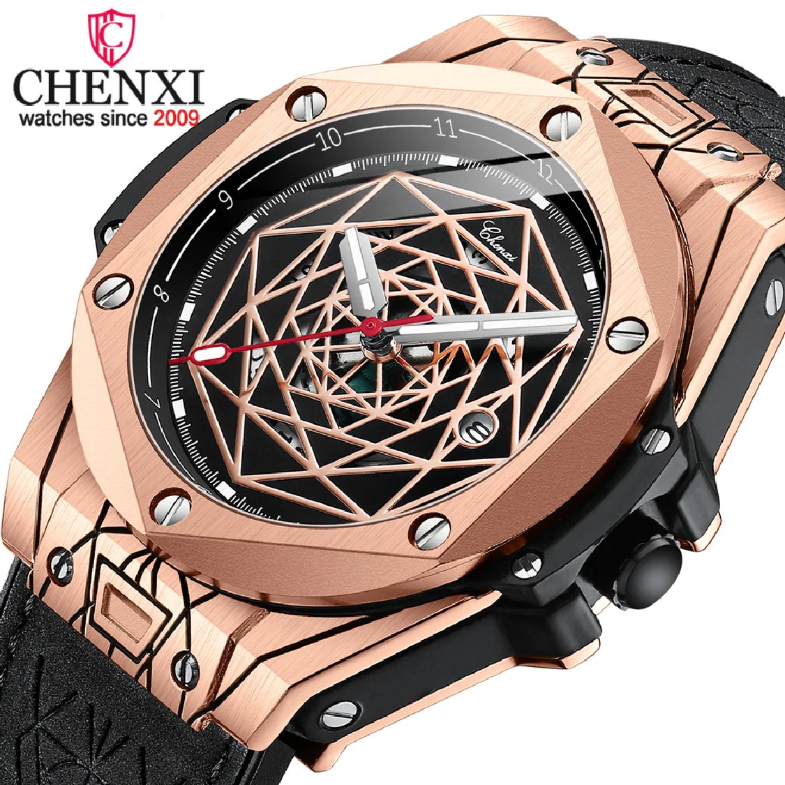 CHENXI Mens New Fashion Watches Luxury Brand Sport Waterproof Luminous Calendar Clock Men Quartz Wrist Watch Relogio Masculino
CHENXI Mens New Fashion Watches Luxury Brand Sport Waterproof Luminous Calendar Clock Men Quartz Wrist Watch Relogio Masculino
