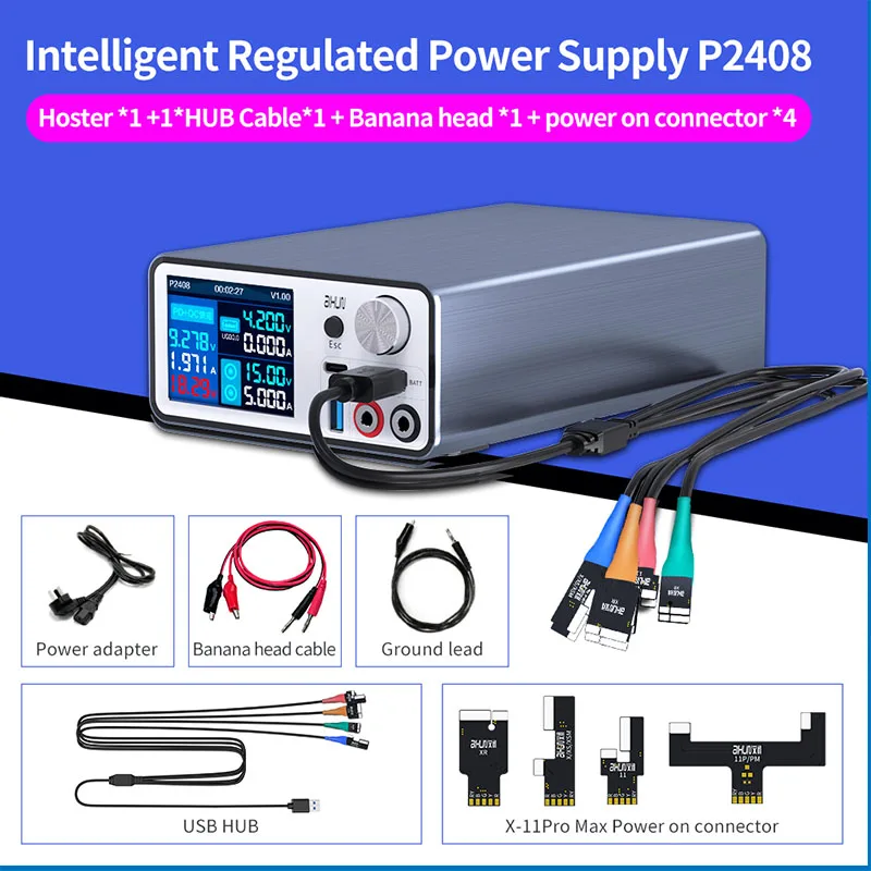 Aixun P2408 Intelligent Voltage Regulator Power Supply Fast Charge Detection Test Cable Mainboard Short Circuit Tester
Aixun P2408 Intelligent Voltage Regulator Power Supply Fast Charge Detection Test Cable Mainboard Short Circuit Tester