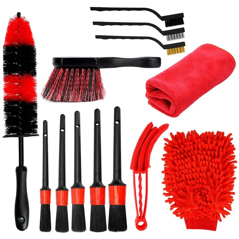 13Pcs Car Cleaning Brush Kit Wheel & Tire Brush Detailing Brushes Kit Towel Gloves Air Vent Brush Wire Brushes Wash Set
13Pcs Car Cleaning Brush Kit Wheel & Tire Brush Detailing Brushes Kit Towel Gloves Air Vent Brush Wire Brushes Wash Set