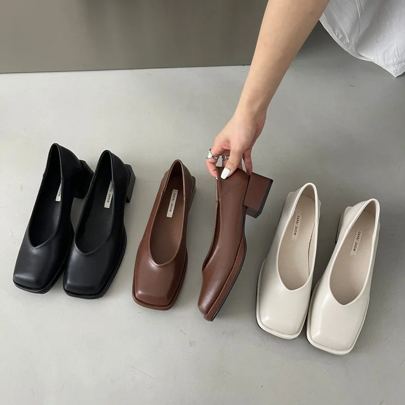 Chunky Heel Low-Cut Shoes Women's 2022 New Korean Style High Heels Wanwan Lei Style Low Heel Women's Shoes
Chunky Heel Low-Cut Shoes Women's 2022 New Korean Style High Heels Wanwan Lei Style Low Heel Women's Shoes