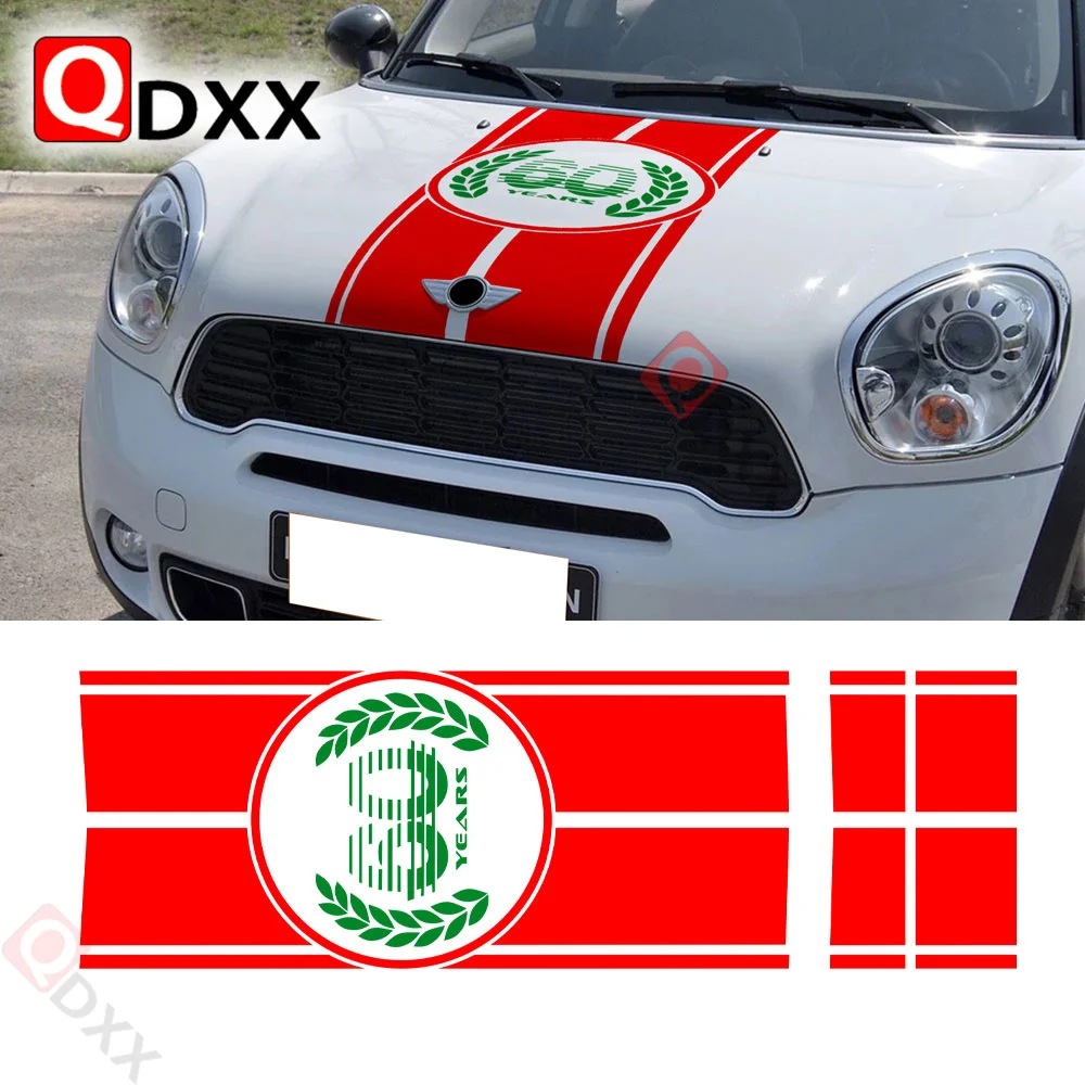 Car Styling Hood Bonnet Stripes Trunk Rear Vinyl Decal for mini countryman r60 stickers accessories
Car Styling Hood Bonnet Stripes Trunk Rear Vinyl Decal for mini countryman r60 stickers accessories