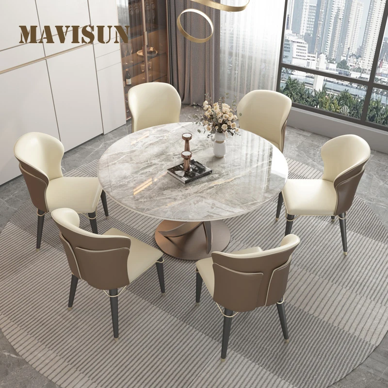 Italian Vanity Luxury Rock Plate Round Table Modern Simple High-end Bright Custom Rotating Mesas De Jantar Patio Furniture FGM
Italian Vanity Luxury Rock Plate Round Table Modern Simple High-end Bright Custom Rotating Mesas De Jantar Patio Furniture FGM