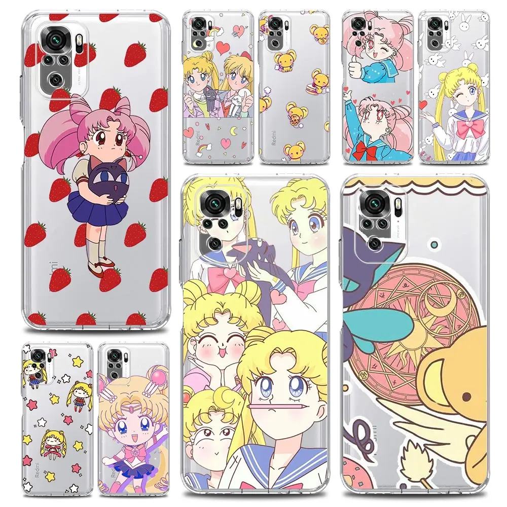 Cute Cartoon Sailor Moon Phone Case For Xiaomi Redmi Note 11 9S 9 8 10 Pro 7 8T 9C 9A 8A K40 Pro 11T 5G Soft Clear Cover Coque
Cute Cartoon Sailor Moon Phone Case For Xiaomi Redmi Note 11 9S 9 8 10 Pro 7 8T 9C 9A 8A K40 Pro 11T 5G Soft Clear Cover Coque