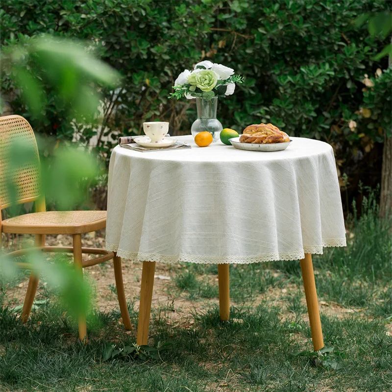 Хлопковая круглая скатерть с рюшами
Хлопковая круглая скатерть с рюшами