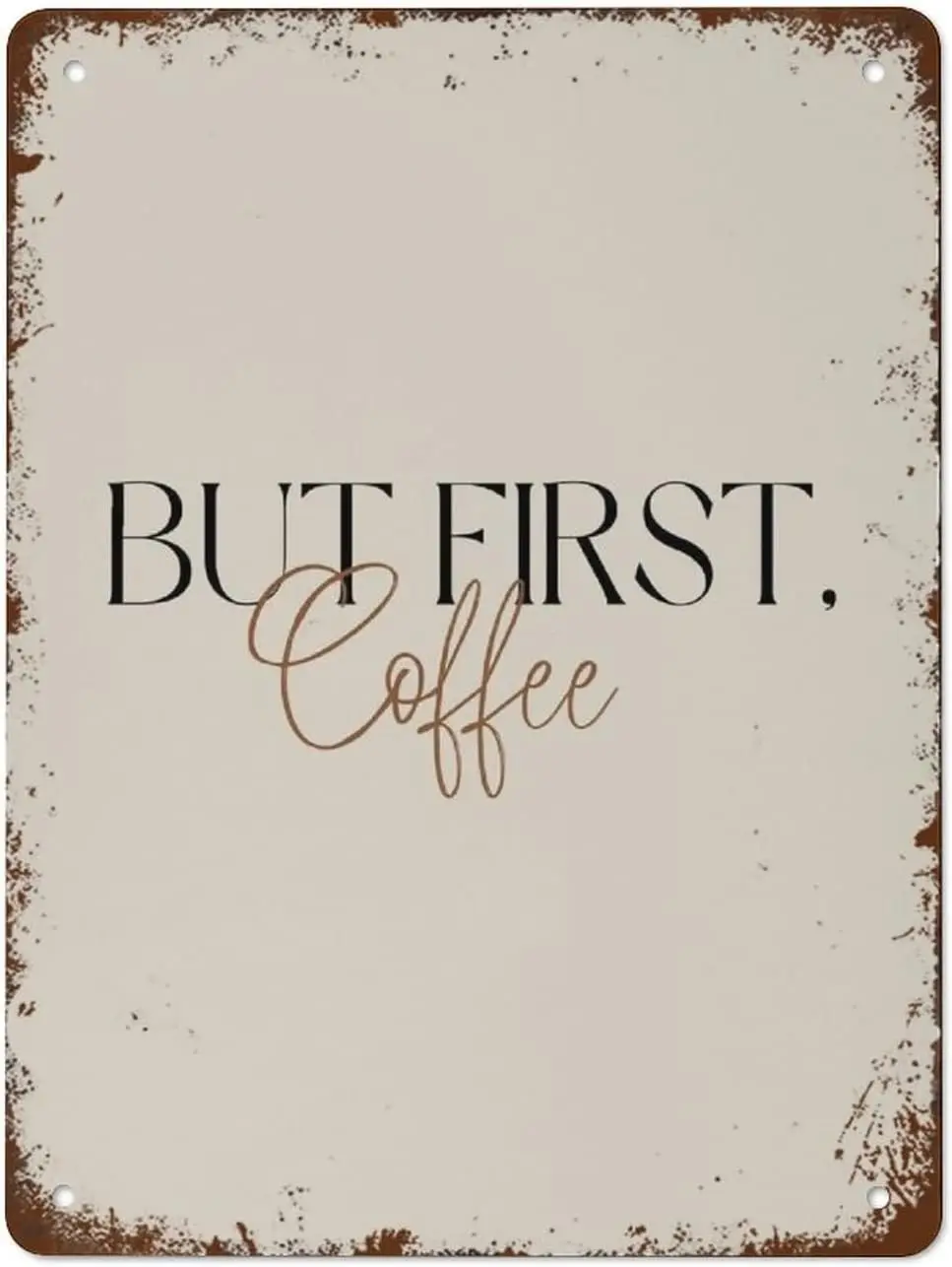 Metal Tin Sign Vintage Metal Signs But First Coffee Sign Coffee Bar Decor Boho Wall Art Retro Wall Decor for Home Cafes
Metal Tin Sign Vintage Metal Signs But First Coffee Sign Coffee Bar Decor Boho Wall Art Retro Wall Decor for Home Cafes