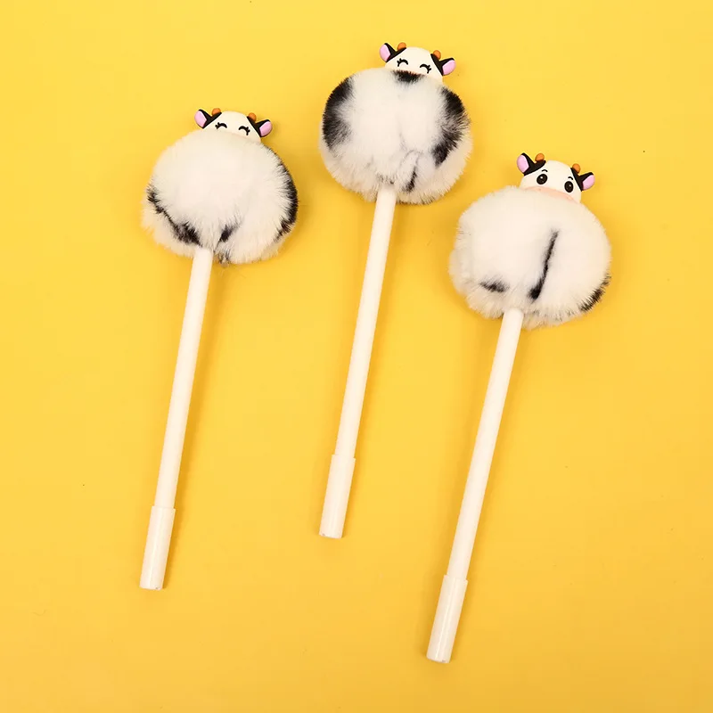 5Pcs Winter Warm Plush Ball Cow Head Mechanical Gel Ink Pens Cute School Office Writing Supplies Stationery Gift Prizes
5Pcs Winter Warm Plush Ball Cow Head Mechanical Gel Ink Pens Cute School Office Writing Supplies Stationery Gift Prizes