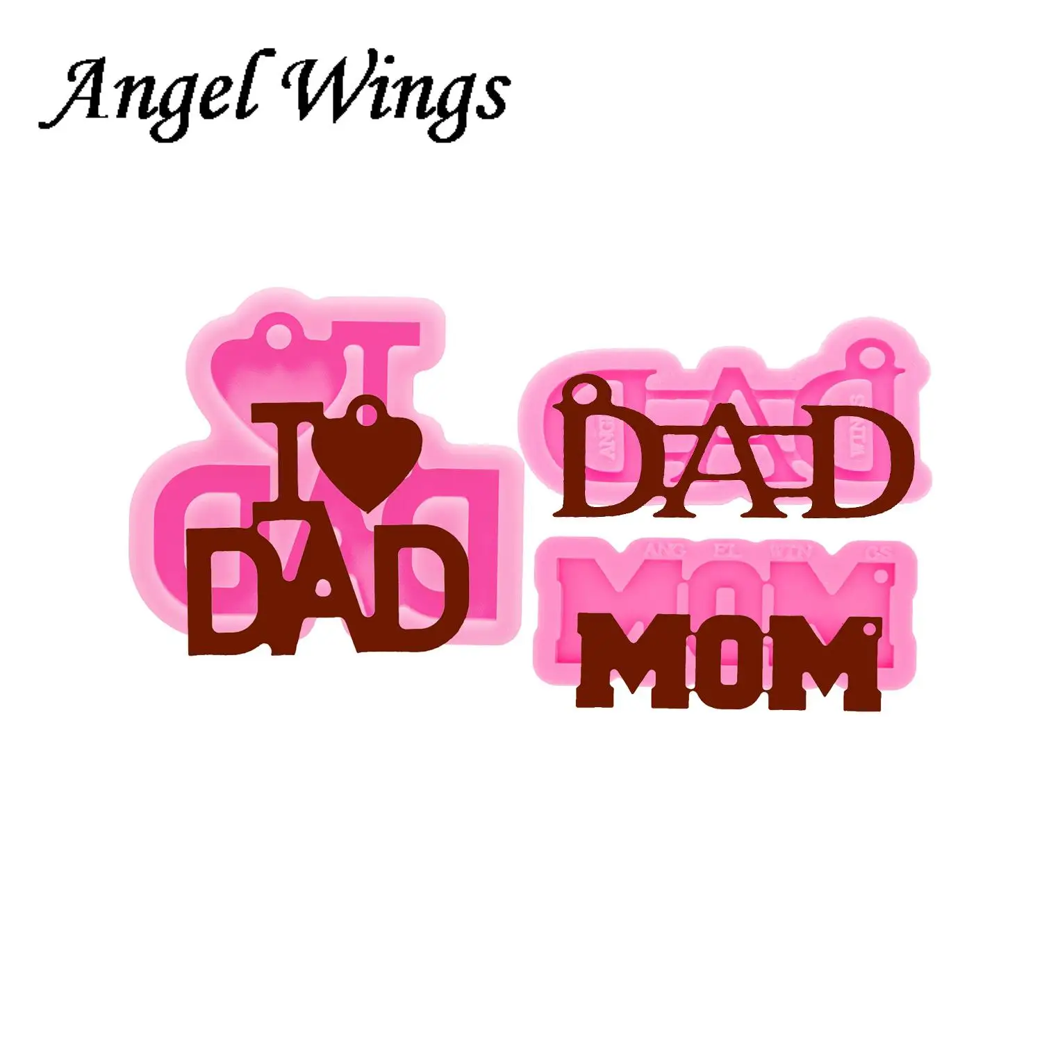 Letter MOM/DAD Keychain Silicone Molds DIY Necklace Jewelry Shiny Epoxy Resin Mould Custom Wholesale DY0531 
Letter MOM/DAD Keychain Silicone Molds DIY Necklace Jewelry Shiny Epoxy Resin Mould Custom Wholesale DY0531