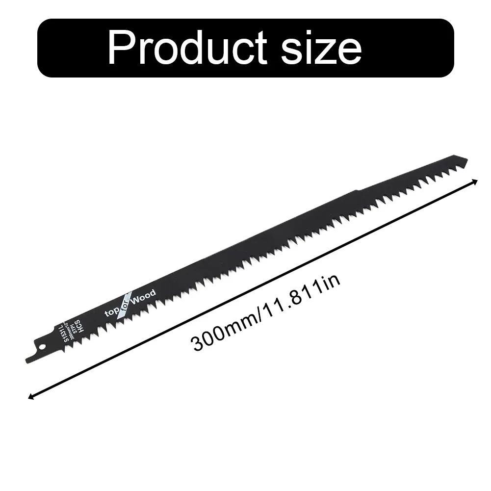 Reciprocating Blades Saw Blades Wood Pruning 12inch/300mm 5PCS BI-Metal Electric S1531 Wood Cutting Factory Workshop Durable
Reciprocating Blades Saw Blades Wood Pruning 12inch/300mm 5PCS BI-Metal Electric S1531 Wood Cutting Factory Workshop Durable