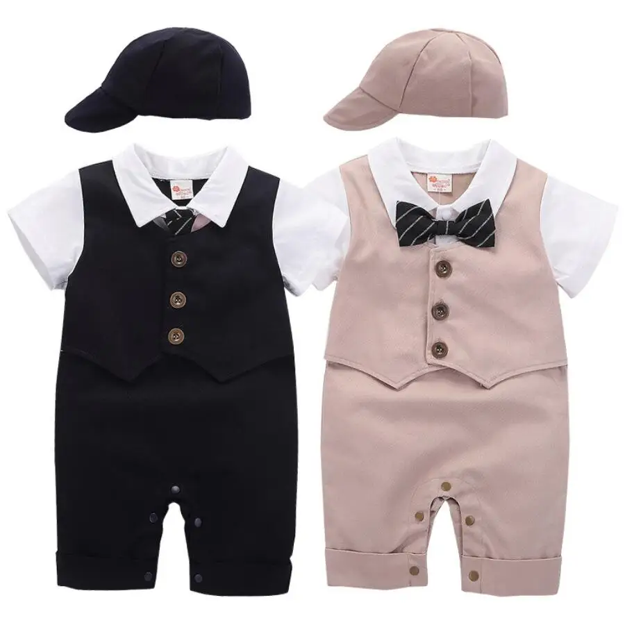 Infant Boys Gentleman Clothing Overalls Baby Rompers Summer Jumpsuit Halloween Costume Newborn Baby Boys Suit Romper And Hat
Infant Boys Gentleman Clothing Overalls Baby Rompers Summer Jumpsuit Halloween Costume Newborn Baby Boys Suit Romper And Hat
