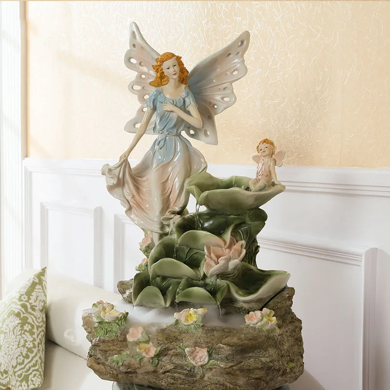 Creative Butterfly Fairy Angel Boy Statue Flowing Water Fountain Decoration Living Room Large Scale Landing Decor Humidification
Creative Butterfly Fairy Angel Boy Statue Flowing Water Fountain Decoration Living Room Large Scale Landing Decor Humidification