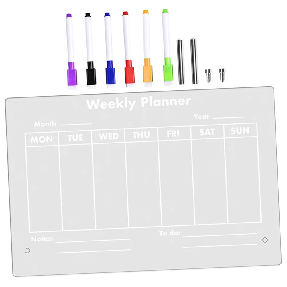 Transparent Acrylic Note Board Table Message Multi-function Memo Acrylic Pen Students Office
Transparent Acrylic Note Board Table Message Multi-function Memo Acrylic Pen Students Office