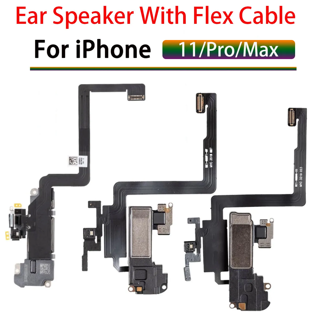 Динамик для iPhone 11 / Pro/Max, динамик, датчик приближения, гибкий кабель с микрофоном, запасные части 
Динамик для iPhone 11 / Pro/Max, динамик, датчик приближения, гибкий кабель с микрофоном, запасные части