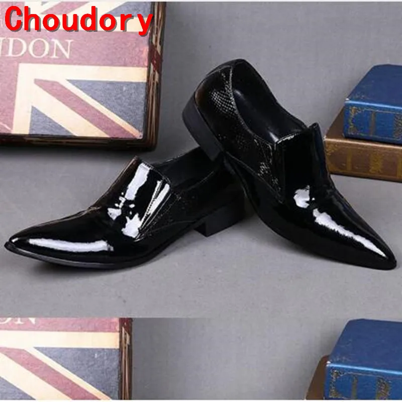 Choudory Fashion Designer Dancing Shoes Men Wedding Shoes Flats Mens Oxford Dress Shoes Patent Leather Big size 46
Choudory Fashion Designer Dancing Shoes Men Wedding Shoes Flats Mens Oxford Dress Shoes Patent Leather Big size 46