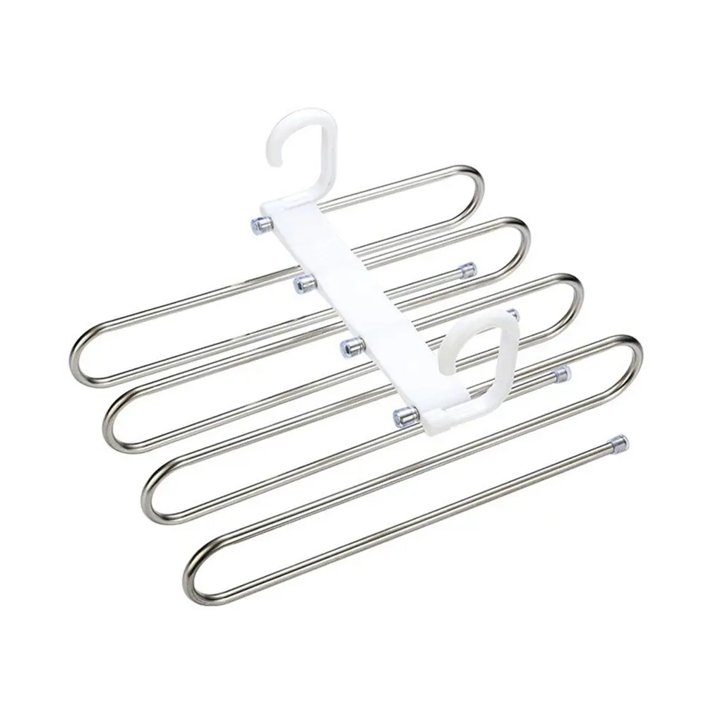 Modern Structure Pant Rack Shelves Stainless Steel Home Bedroom Clothes Hangers Multi-functional Wardrobe Magic Hanger
Modern Structure Pant Rack Shelves Stainless Steel Home Bedroom Clothes Hangers Multi-functional Wardrobe Magic Hanger