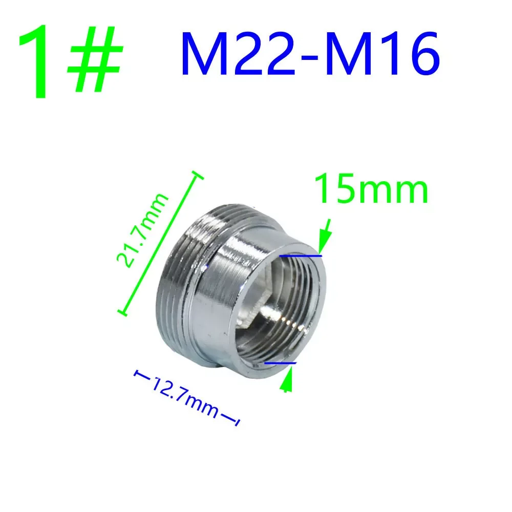 JmtSilver 1/2" M16 M17 M18 M19 M20 M22 M24 M28 M32 Thread Connector Brass For Faucet Conversion Repair Tap Adapter 1pc
JmtSilver 1/2" M16 M17 M18 M19 M20 M22 M24 M28 M32 Thread Connector Brass For Faucet Conversion Repair Tap Adapter 1pc